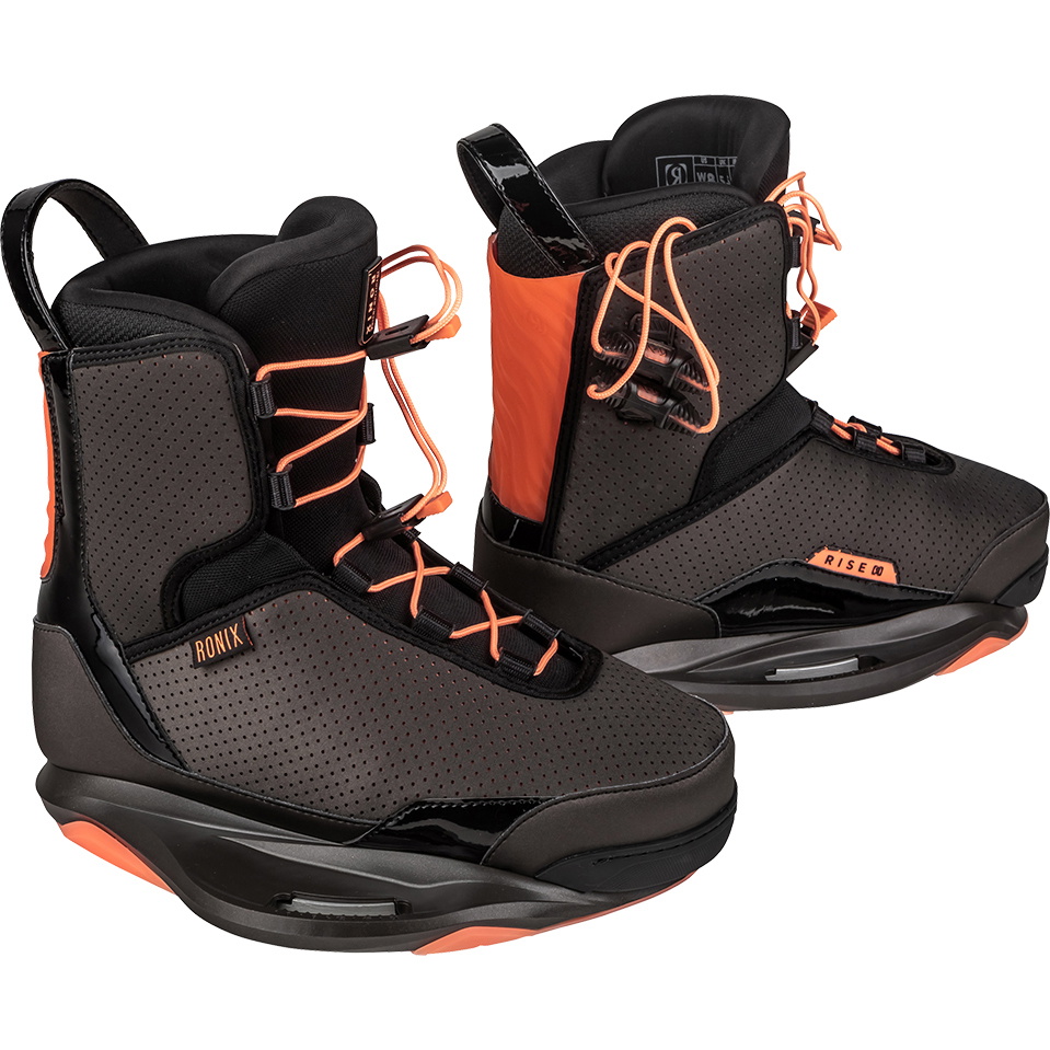 2022 Ronix Botas De Wake Board Intuição Ascensão Feminina 223202 - Pérola Negra